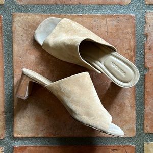 Vince slip on suede shoes, size 8